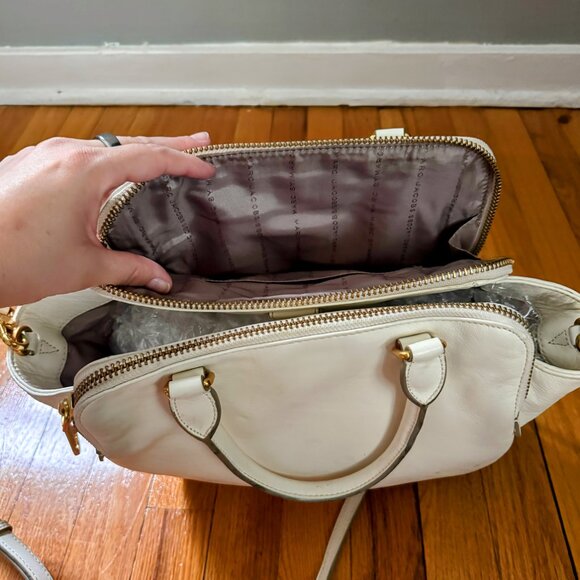 Marc by Marc Jacobs Goodbye Columbus Cream Leather Satchel Bag Shoulder Tote main image 2